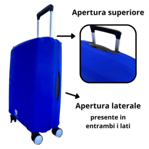 coprivaligia trolley elasticizzato antipolvere colore blu