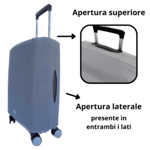 coprivaligia trolley elasticizzato antipolvere colore grigio
