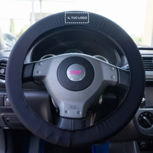 Coprivolante automobile elasticizzato colore nero