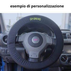 Coprivolante automobile elasticizzato colore nero