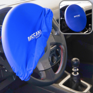 Coprivolante auto elasticizzato chiuso colore blu foto principale marchio federico baccan