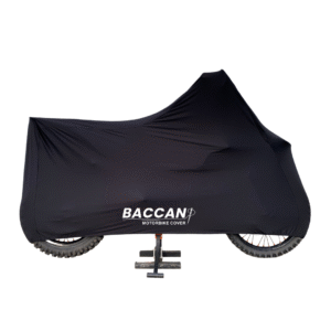 Telo coprimoto enduro motocross colore nero marchio Federico Baccan