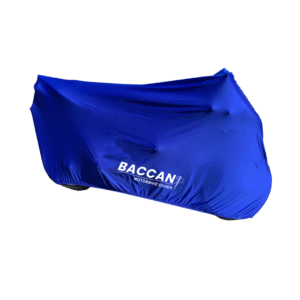 Telo coprimoto su misura da interno yamaha yzf r6 marchio Federico Baccan colore blu sport