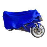 Telo coprimoto su misura da interno yamaha yzf r6 marchio Federico Baccan colore blu