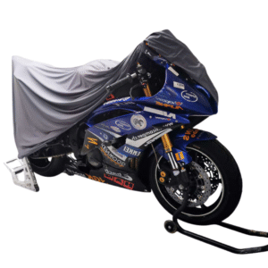 Telo coprimoto su misura da interno yamaha yzf r6 marchio Federico Baccan colore nero