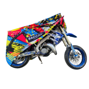 Telo coprimoto Enduro multicolore foto mezza scoperta marchio Federico Baccan