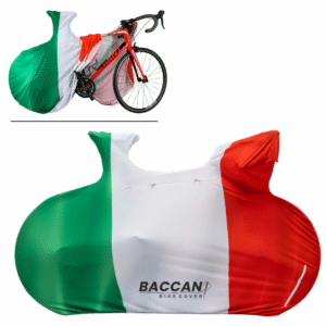 telo copribici da corsa universale elasticizzato da interno Federico Baccan design italian flag