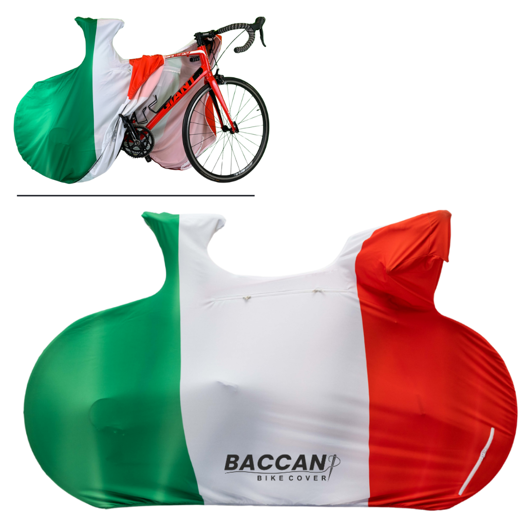 Telo-copribici-da-corsa-universale-Federico-Baccan-design-italian-flag telo copribici da corsa universale elasticizzato da interno Federico Baccan design italian flag