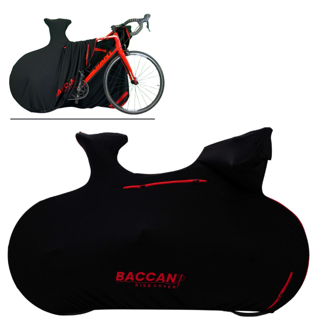 Telo-copribici-da-corsa-universale-Federico-Baccan-design-nero-cerniere-rosse telo copribici da corsa universale elasticizzato da interno Federico Baccan design nero e cerniere rosse