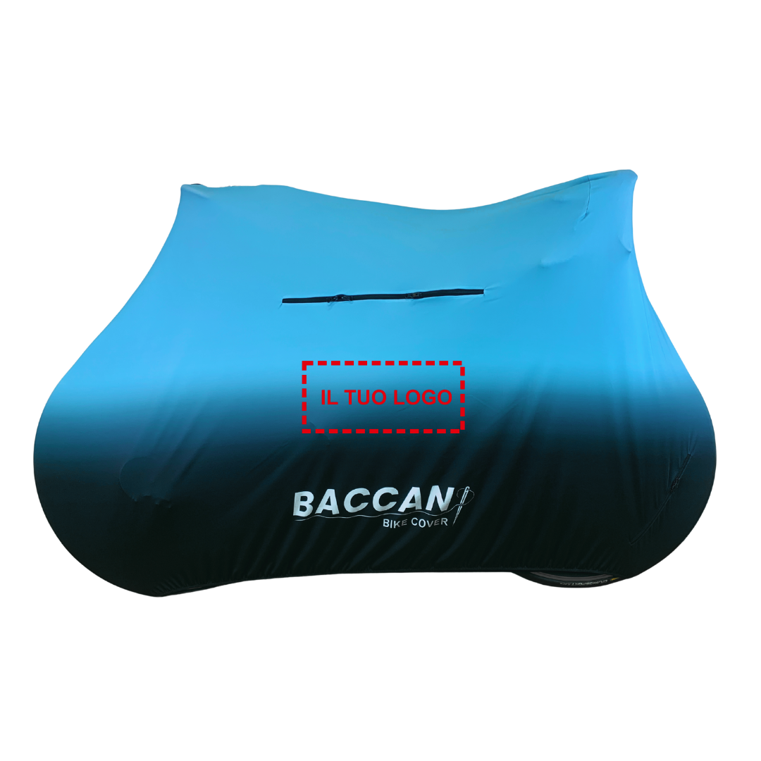 Telo-copribici-da-corsa-universale-Federico-Baccan-standard-nero-azzurro-3 Telo copribici da corsa universale vista laterale il tuo logo, marchio federico baccan. Modello standard colore nero e azzurro