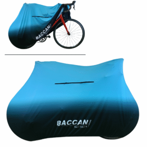 telo copribici da corsa universale elasticizzato da interno Federico Baccan standard nero e azzurro