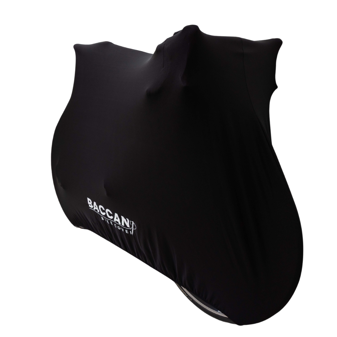 Telo-copribici-da-corsa-universale-Federico-Baccan-standard-nero-basic-1 Telo copribici da corsa universale vista frontale e laterale, marchio federico baccan. Modello standard basic colore nero
