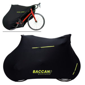 telo copribici da corsa universale elasticizzato da interno Federico Baccan standard nero e cerniere giallo fluo