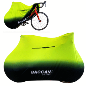 telo copribici da corsa universale elasticizzato da interno Federico Baccan standard nero e giallo fluo