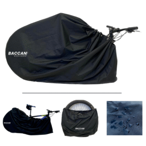 kit telo copribici da trasporto sacca portabici universale impermeabile mtb Federico Baccan nero
