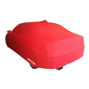 Telo copriauto su misura alfa romeo 156 gta vista posteriore marchio federico baccan