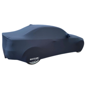 Telo copriauto Bmw 1M Serie 1 E82 vista posteriore tutta coperta di lato marchio federico baccan