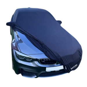 Telo copriauto su misura bmw serie 3 m3 f80 vista frontale mezza scoperta marchio federico baccan