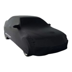 Telo copriauto su misura bmw m3 e46 vista frontale marchio federico baccan