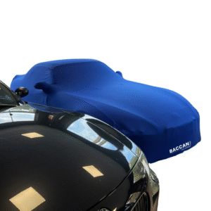 Telo copriauto su misura honda s2000 vista frontale telo blu marchio federico baccan