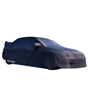 Telo copriauto Mitsubishi Lancer Evo 7 / 8 / 9 vista frontale di lato marchio federico baccan