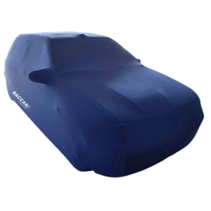 Telo copriauto su misura renault clio wialliams vista frontale e di lato marchio federico baccan