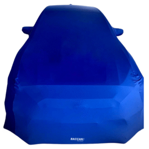 Telo copriauto su misura subaru impreza wrx sti legendary edition vista frontale marchio federico baccan