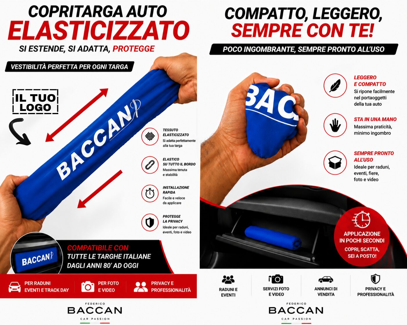 copritarga-auto-elasticizzato-personalizzabile-federico-baccan-blu-il-tuo-logo-2 Copritarga Auto Elasticizzato (2pz) colore blu , il tuo logo, foto elastico e compatto, marchio Federico Baccan