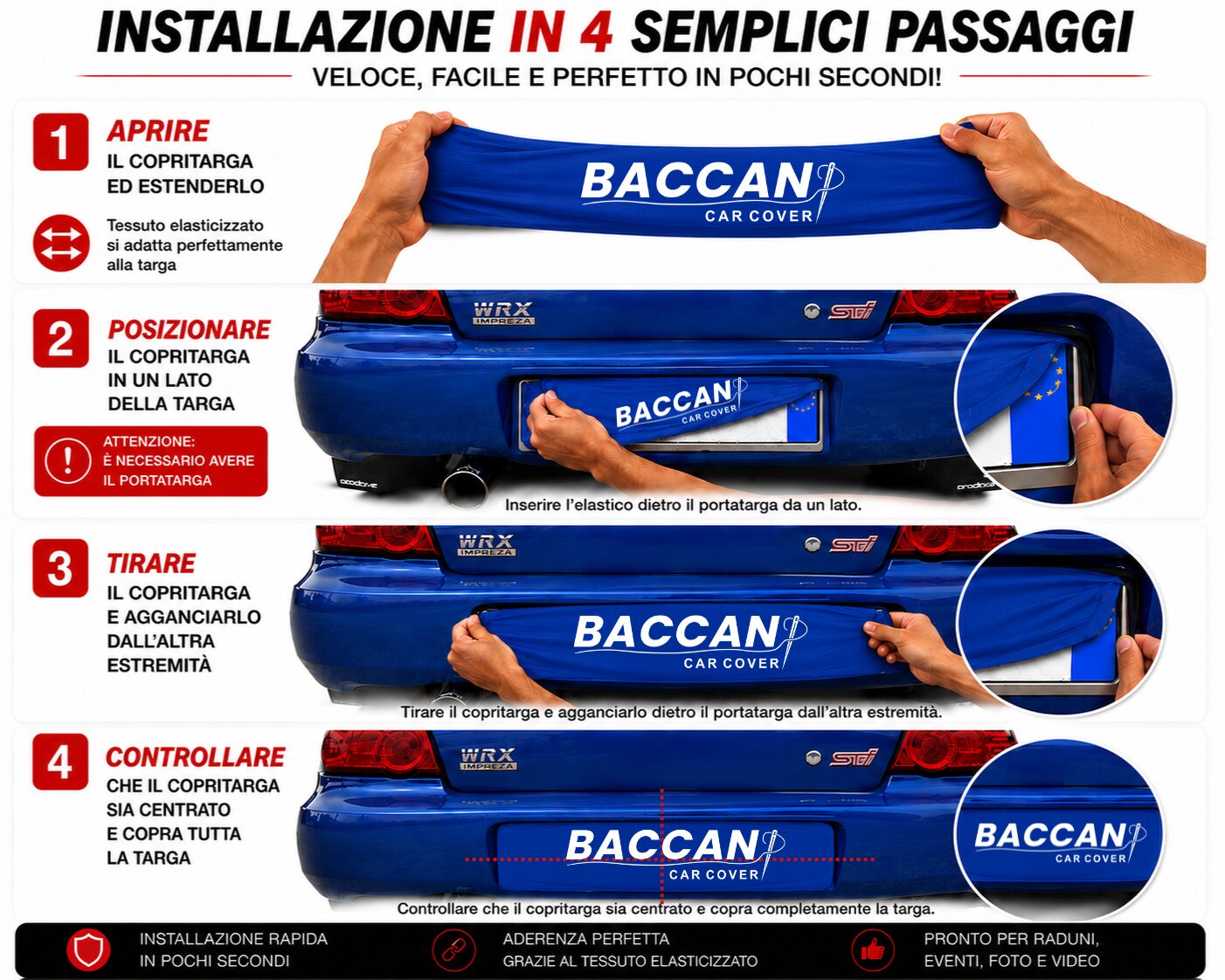 copritarga-auto-elasticizzato-personalizzabile-federico-baccan-blu-il-tuo-logo-4 Copritarga Auto Elasticizzato (2pz) colore blu , il tuo logo, foto istruzioni, marchio Federico Baccan